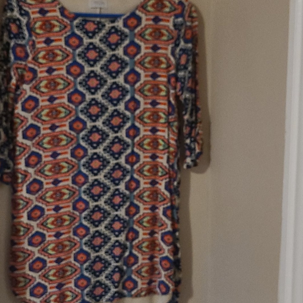 Geometric pattern dress